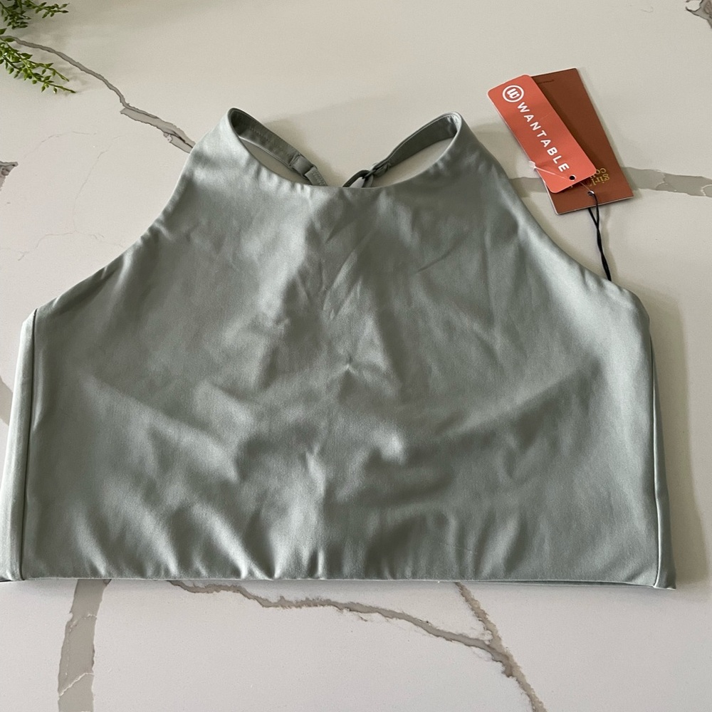 NWT - XL sports bra -Wantable brand - light green